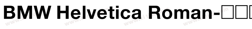 BMW Helvetica Roman字体转换